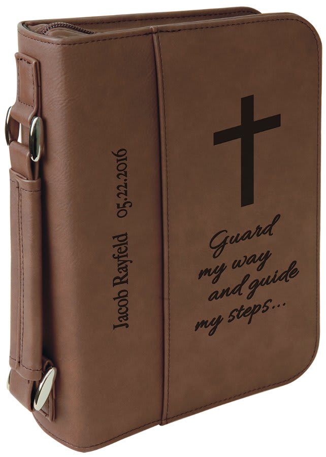 Personalized Book/Bible Cover w/Handle & Zipper