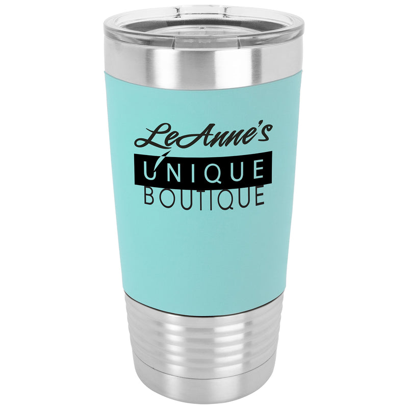 20 oz. Tumbler w/Silicone Grip and Clear Lid