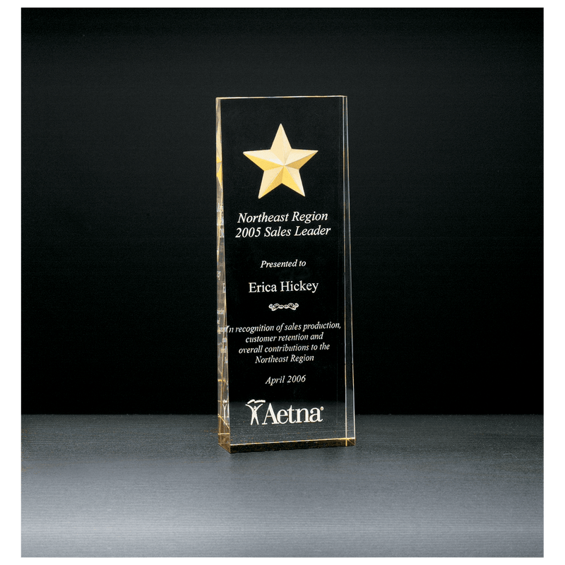 Constellation Series Etched Star Acrylic Award