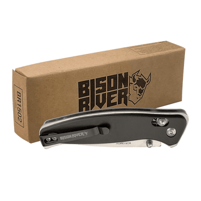 4.5" Bolt & Quarrel Club Branded Button Lock Folding Knives