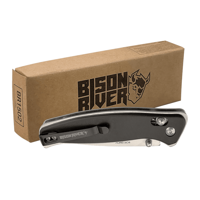 4.5" Bolt & Quarrel Club Branded Button Lock Folding Knives