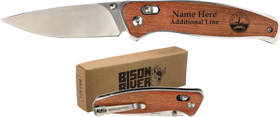 4.5" Bolt & Quarrel Club Branded Button Lock Folding Knives