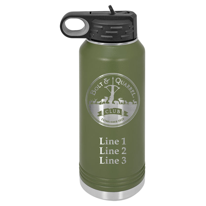 Water Bottle w/Flip Top Lid