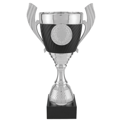Completed Plastic Cup Trophy with Black Marble Base