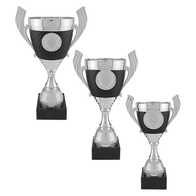 Completed Plastic Cup Trophy with Black Marble Base