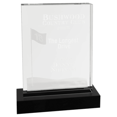 3D Crystal Golf Award