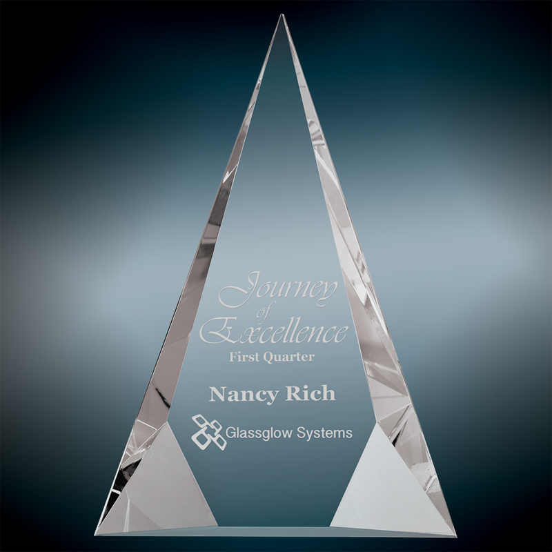 Crystal Facet Triangle Award