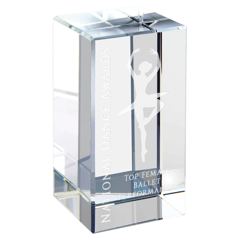 Clear Crystal Block Award