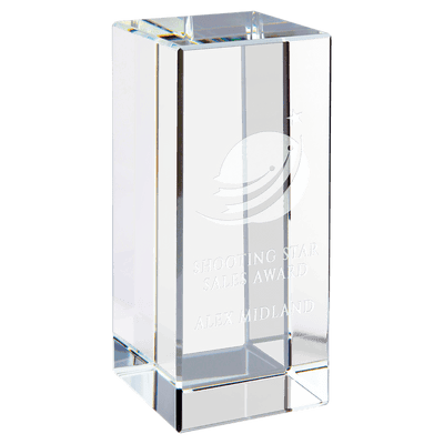 Clear Crystal Block Award