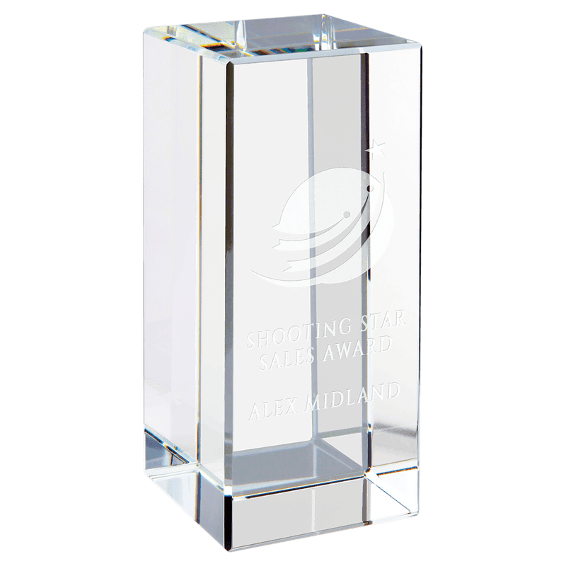 Clear Crystal Block Award