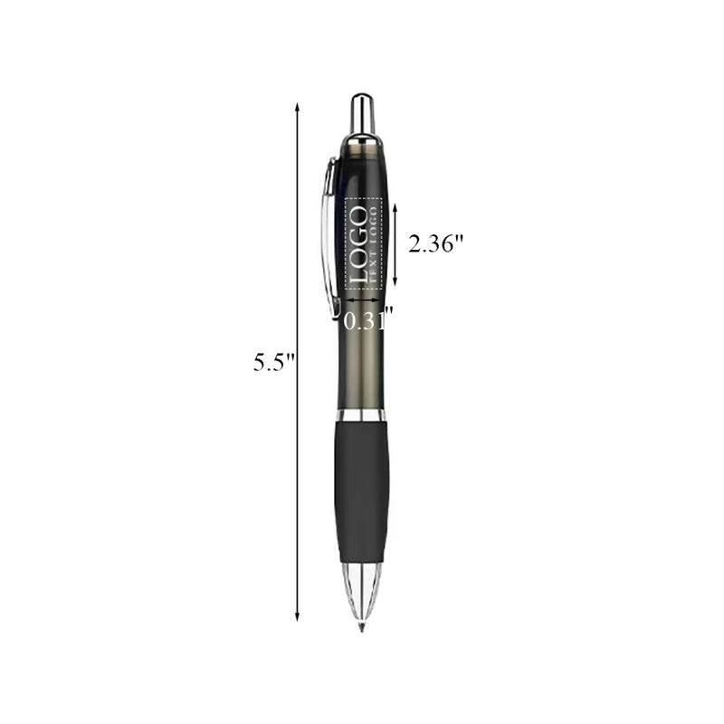 Click Action Plastic Satin Pen