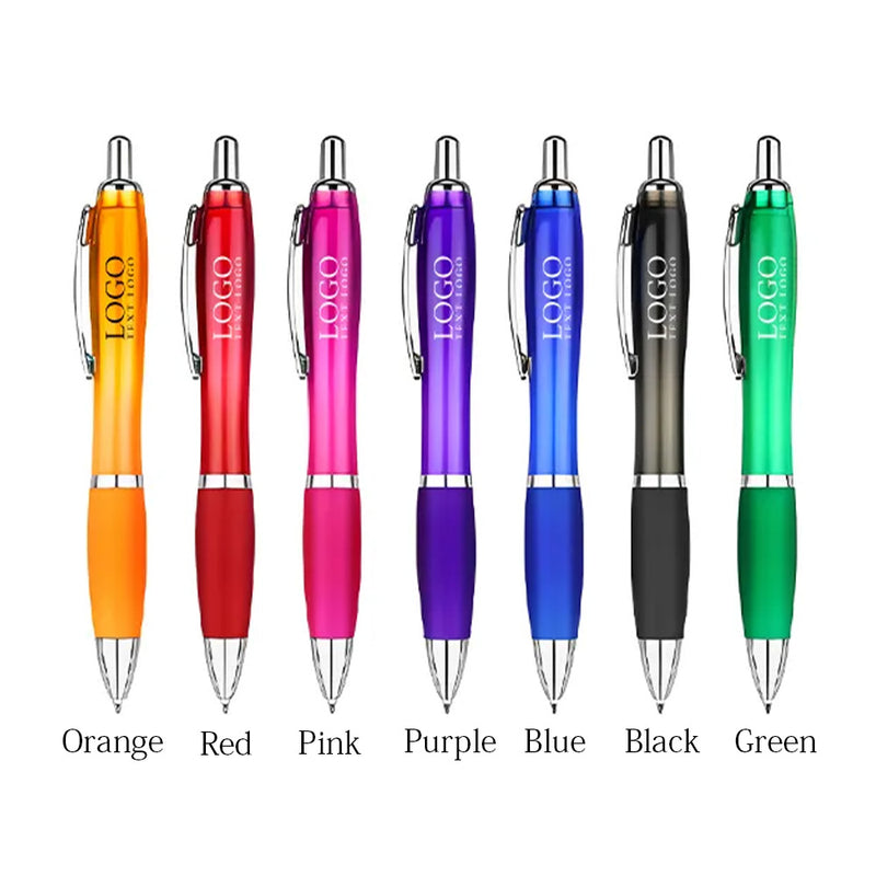 Click Action Plastic Satin Pen