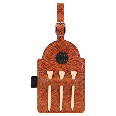 Leatherette Golf Bag Tag with 3 Wooden Tees