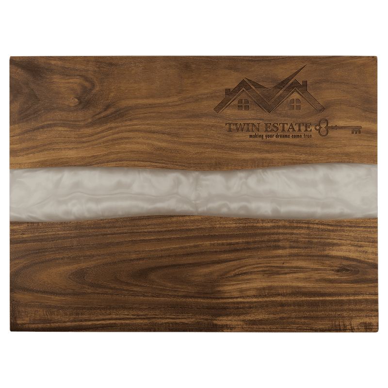 Acacia Pearl Resin Serving Board