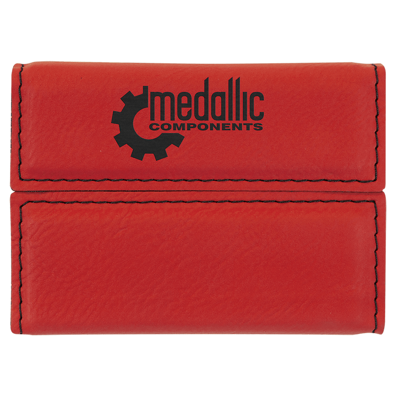 Leatherette Hard Business Card Holder