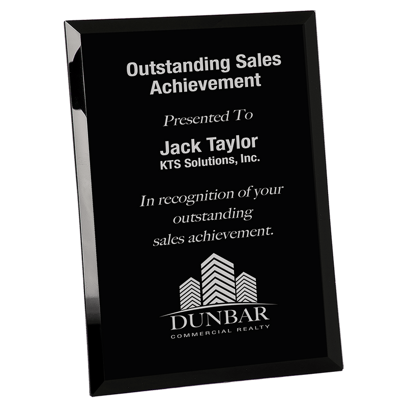 Glass Mirror Plaque