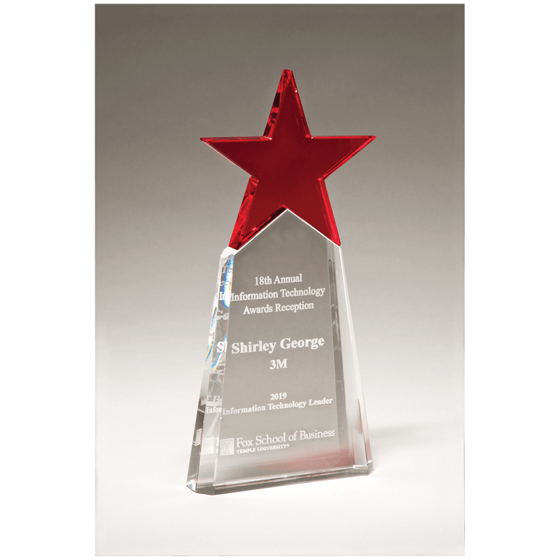 Crystal Star on Clear Crystal