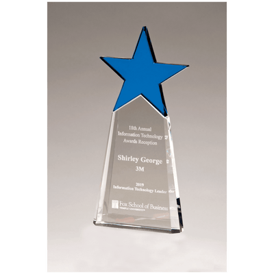 Crystal Star on Clear Crystal