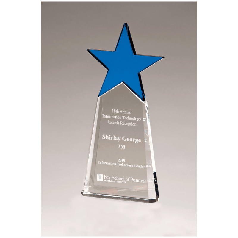 Crystal Star on Clear Crystal