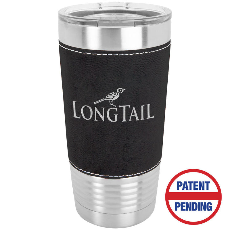 20 oz. Leatherette Tumbler w/Clear Lid