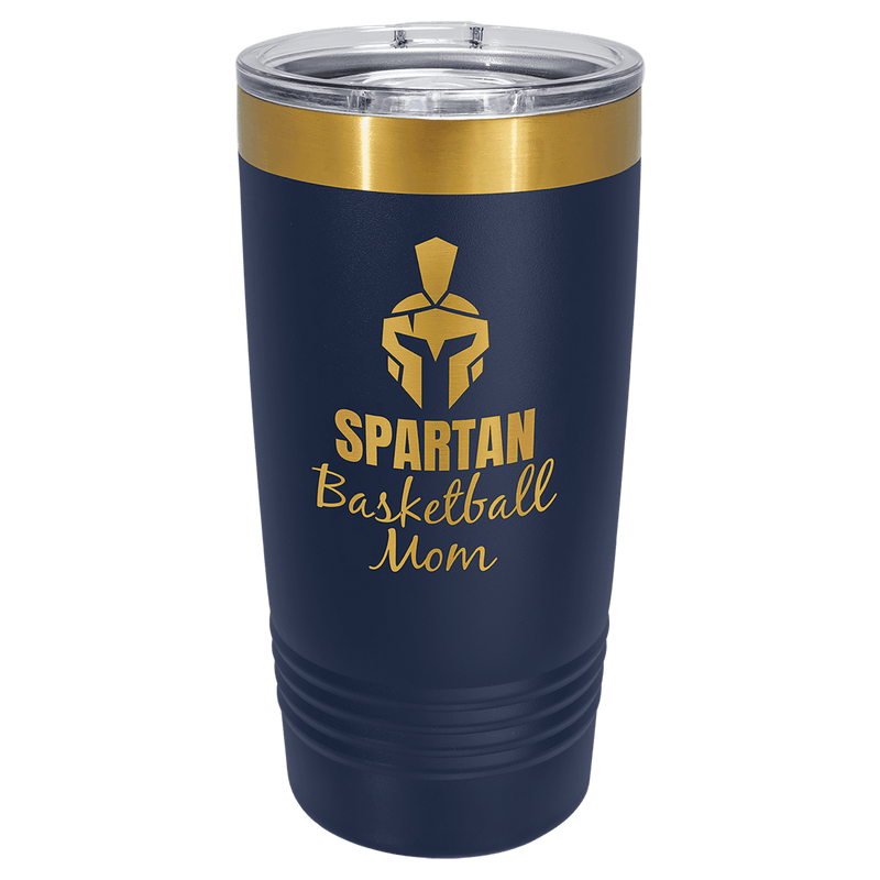 20 oz. Gold ION-Plated Travel Mugs w/Slider Lid