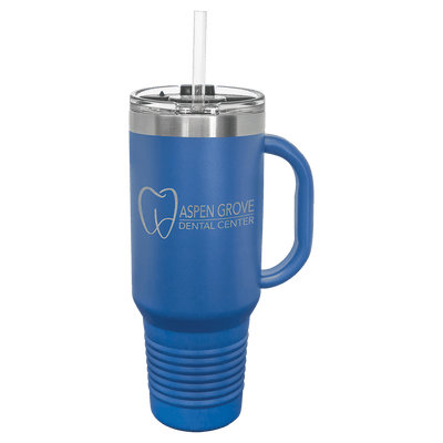 40 oz. Polar Camel Travel Mug w/Handle & Straw