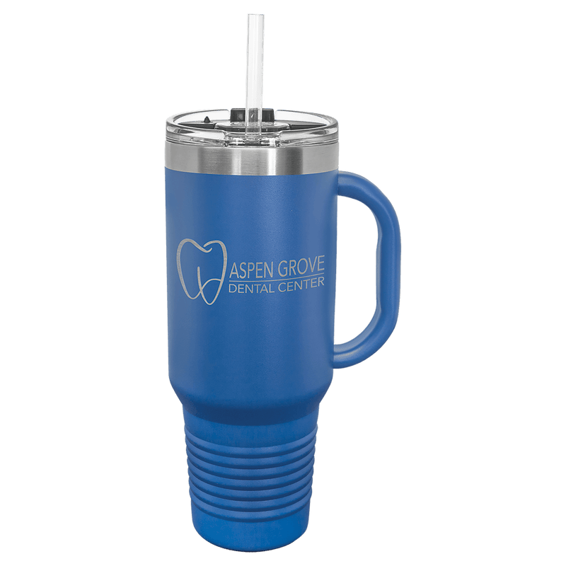 40 oz. Polar Camel Travel Mug w/Handle & Straw