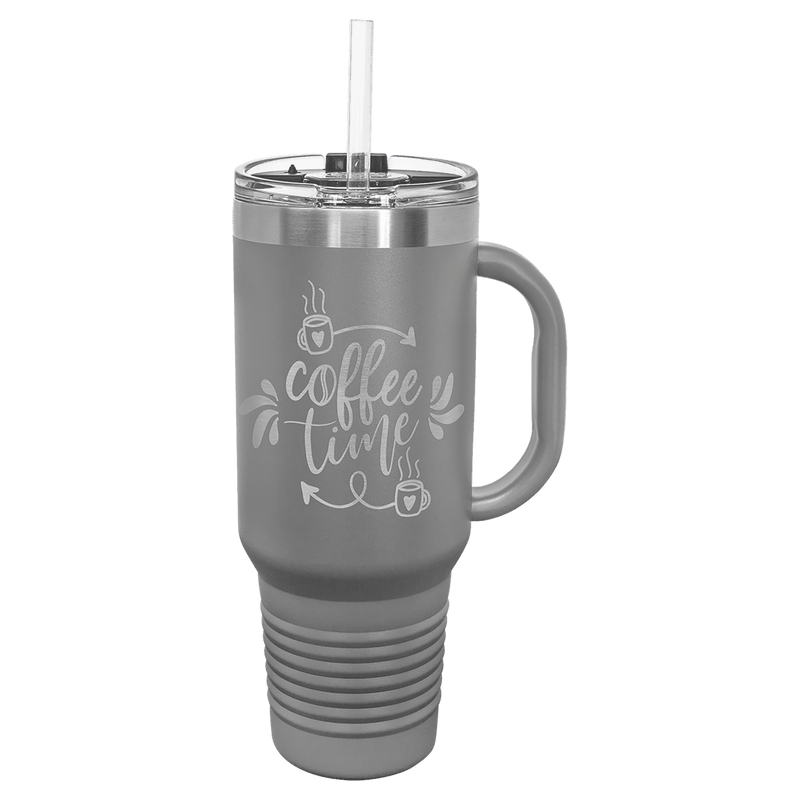 40 oz. Polar Camel Travel Mug w/Handle & Straw