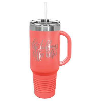 40 oz. Polar Camel Travel Mug w/Handle & Straw