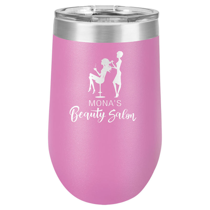 16 oz. Stemless Wine Tumbler w/Lid