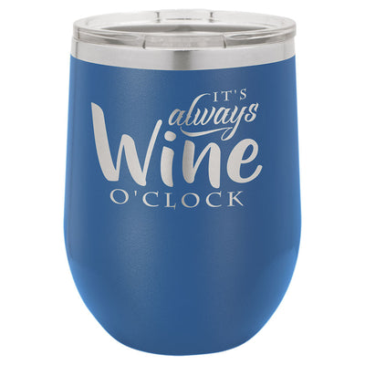 12 oz. Stemless Wine Tumbler w/Lid