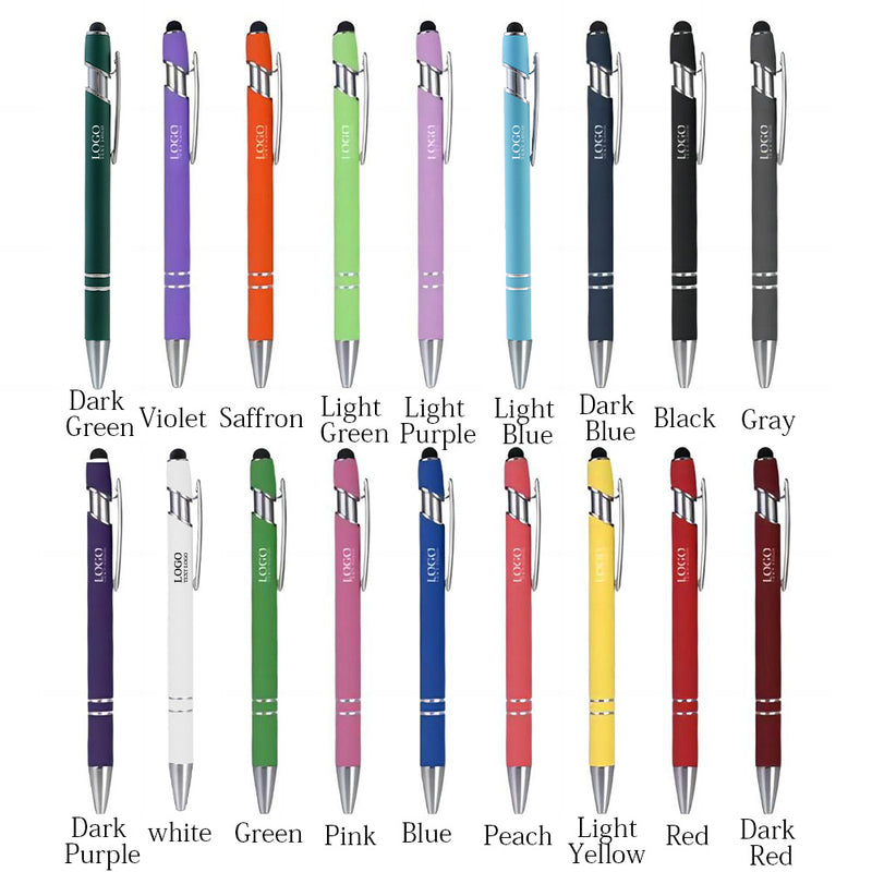 Rubber Coated Stylus Ballpoint Pen