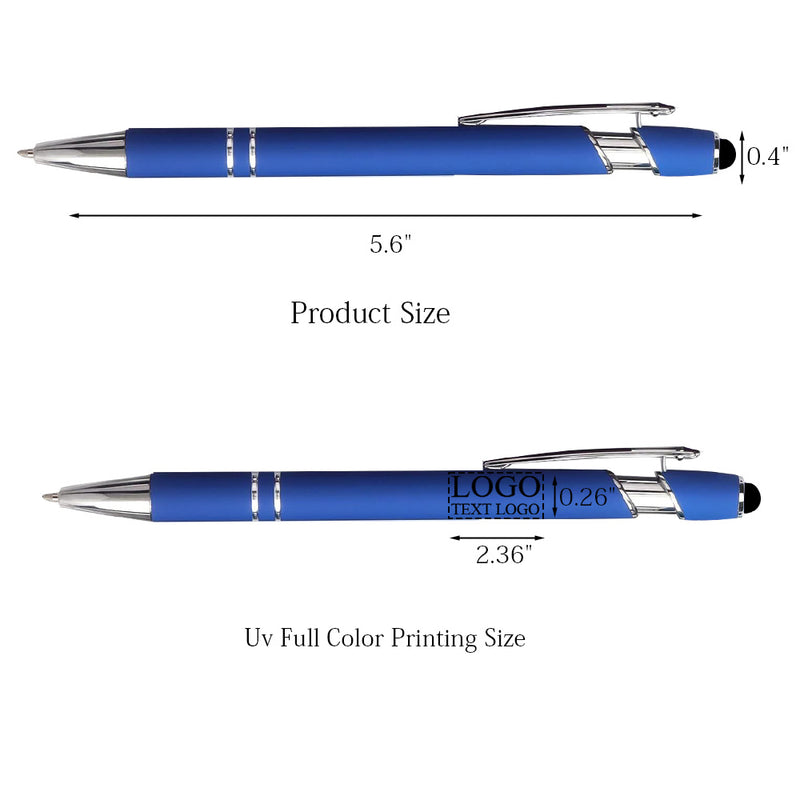Rubber Coated Stylus Ballpoint Pen