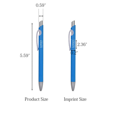 Solid Plastic Ballpoint Click Pen