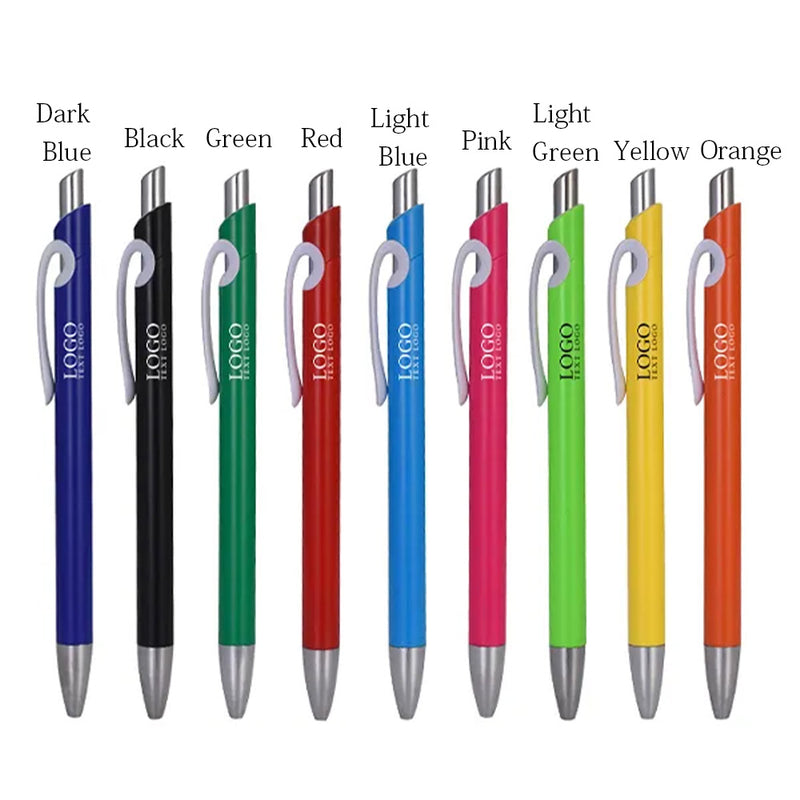 Solid Plastic Ballpoint Click Pen