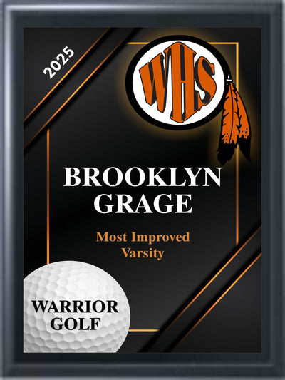 Full-Color Black Sublimated Plaque