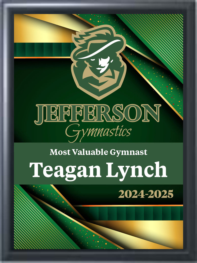 Full-Color Black Sublimated Plaque