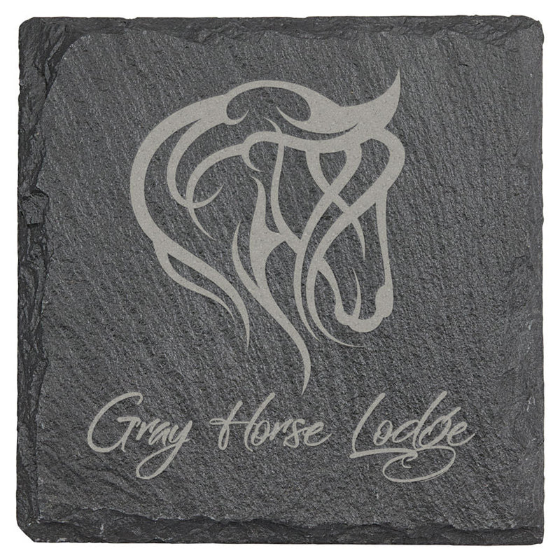 4" Personalized Slate Coaster