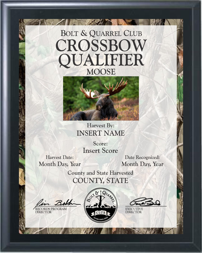 Crossbow Qualifier Plaque (Multiple Sizes)