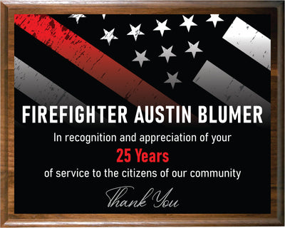 Police & Firefighter Plaque