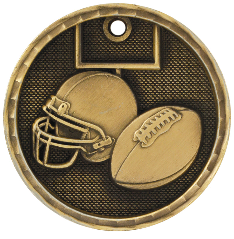 diameter of a football helmet Football 2" diameter 3D Series – JD's House of Trophies