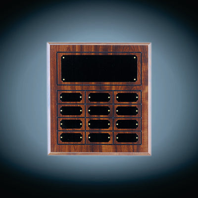 Cherry Finish Perpetual Plaques with Outline