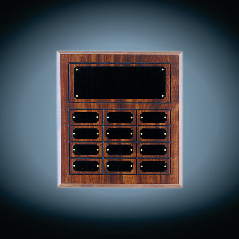 Cherry Finish Perpetual Plaques with Outline