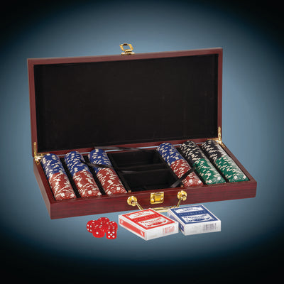 Poker Chip Set (Rosewood or Leatherette)