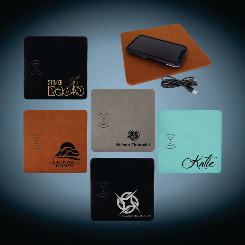 Customized Leatherette Phone Charging Mat