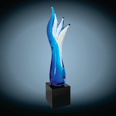 Blue Aspire Art Glass