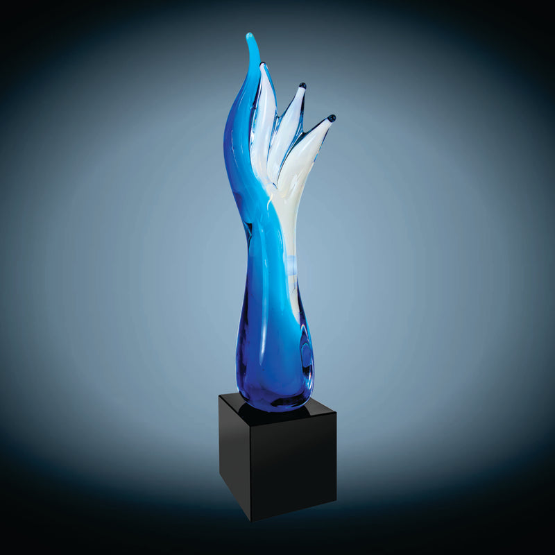 Blue Aspire Art Glass