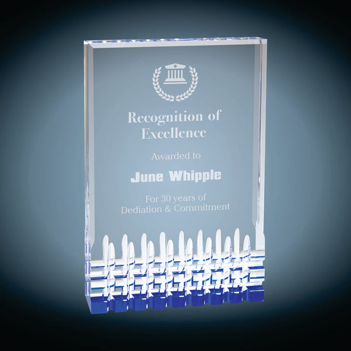 Acrylic Mirage Engraved Award Plaque, store Recognition gift