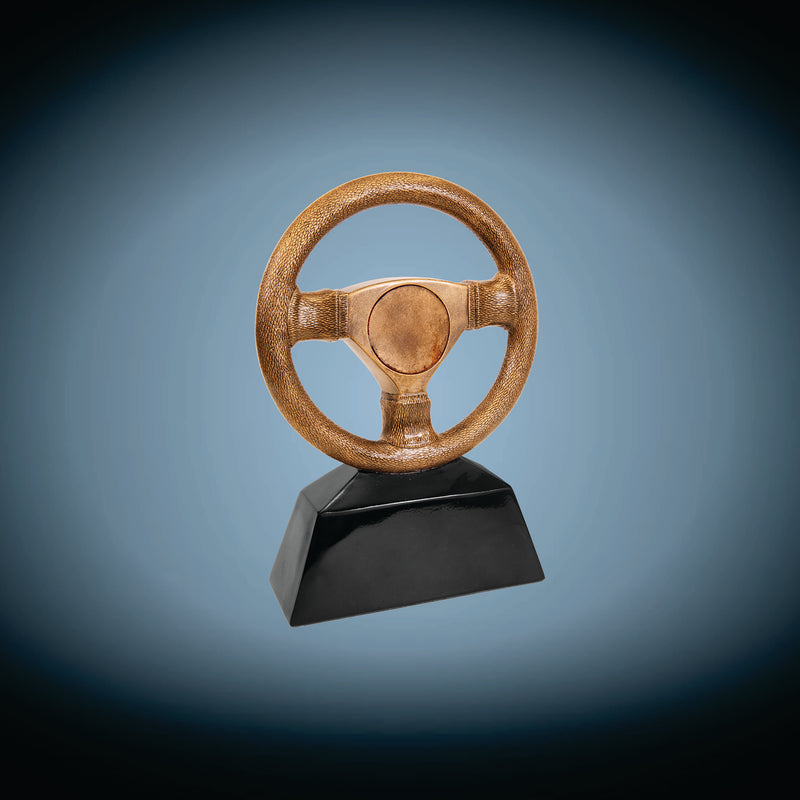 Antique Gold Steering Wheel Resin
