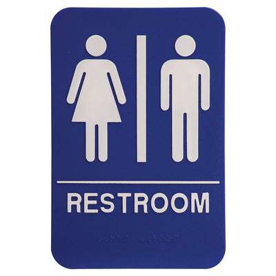 Kota Pro ADA 6" x 9" Unisex Accessible Restroom Sign
